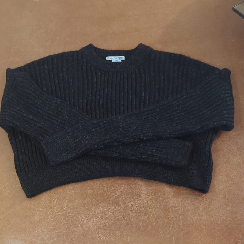 Urban Outfitters Black Ribbed Sweater